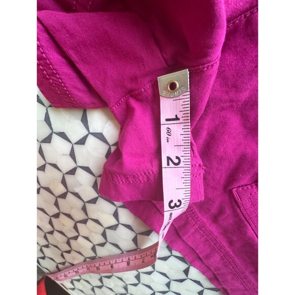 Maeve By Anthropologie Womens Pink Button-Detail Shorts Size 8 - Picture 6 of 7